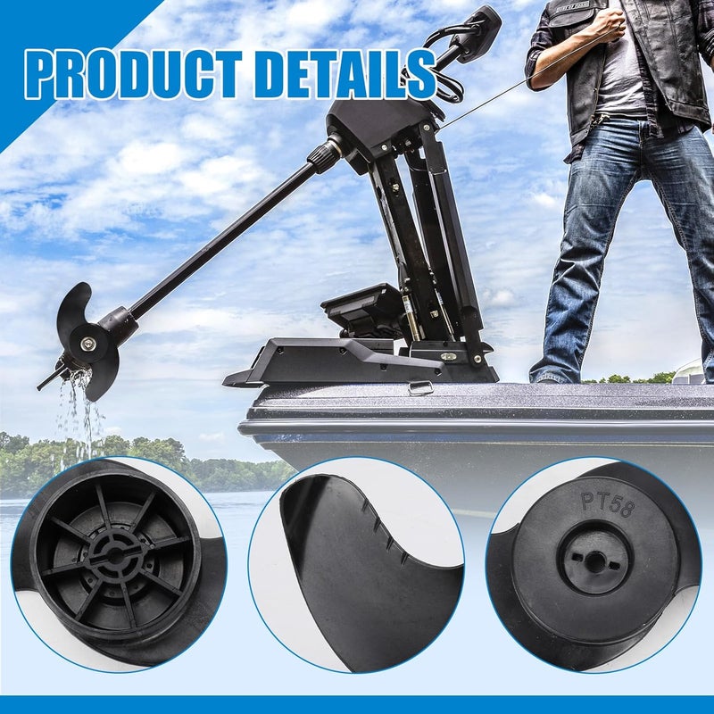 bumxca MKP-32 Trolling Motor Propeller Compatible with Minn Kota Trolling Motor Weedless Wedge 2 Prop, Weedless Wedge Prop Fits 3-5/8" Motor Diameters Trolling Motors, OE Replace# 2091160 1865017 (1pc) - Image 4